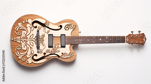 guitar isolated on white