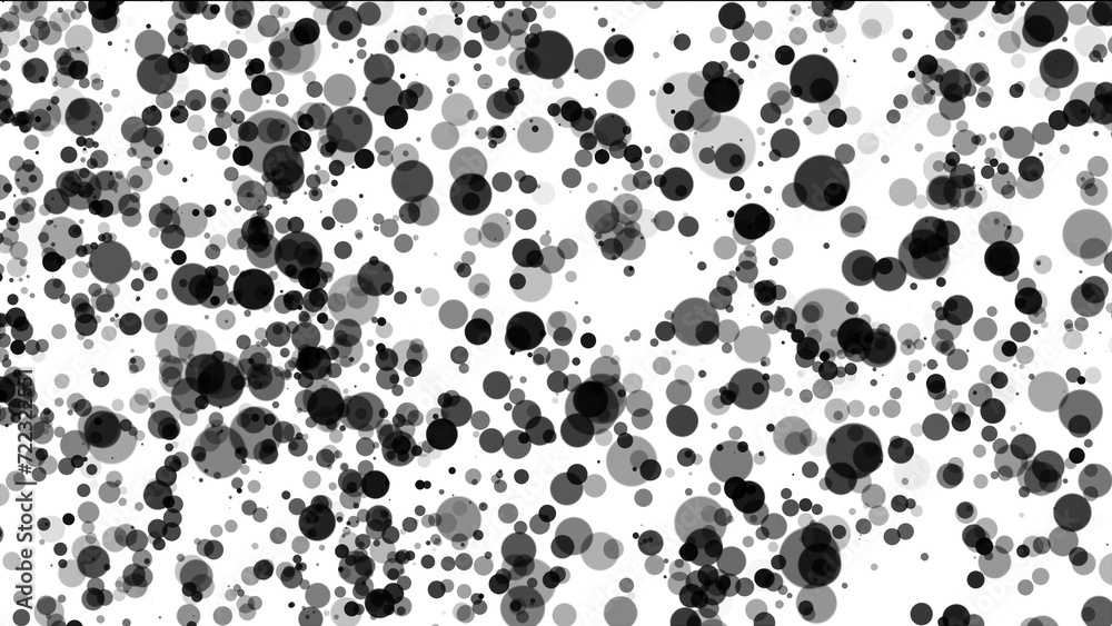 Black particles on a white background. Computer generated 3d render Black particles on a white background. Computer generated 3d render