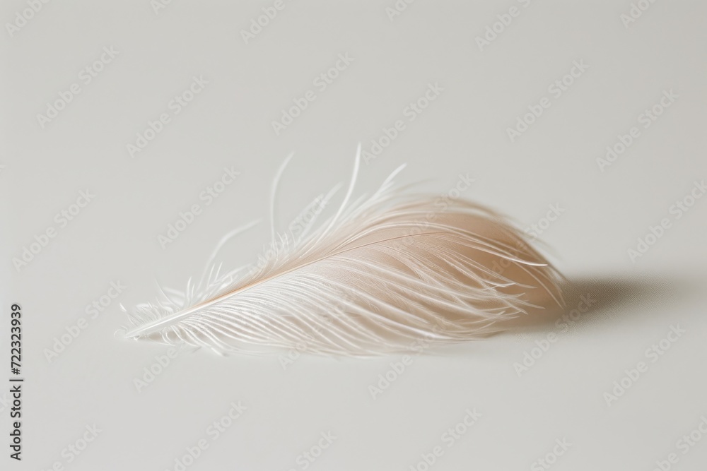 The delicate feather rests upon the pristine surface, waiting to be used as a graceful writing implement for the writer's thoughts and emotions to take flight The delicate feather rests upon the pristine surface, waiting to be used as a graceful writing implement for the writer's thoughts and emotions to take flight