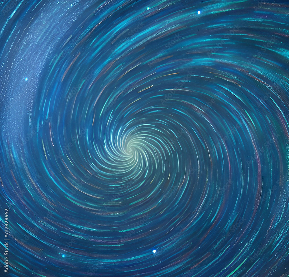Blue spiral galaxy background. Vortex backdrop. Template design. Flyer, card design Blue spiral galaxy background. Vortex backdrop. Template design. Flyer, card design
