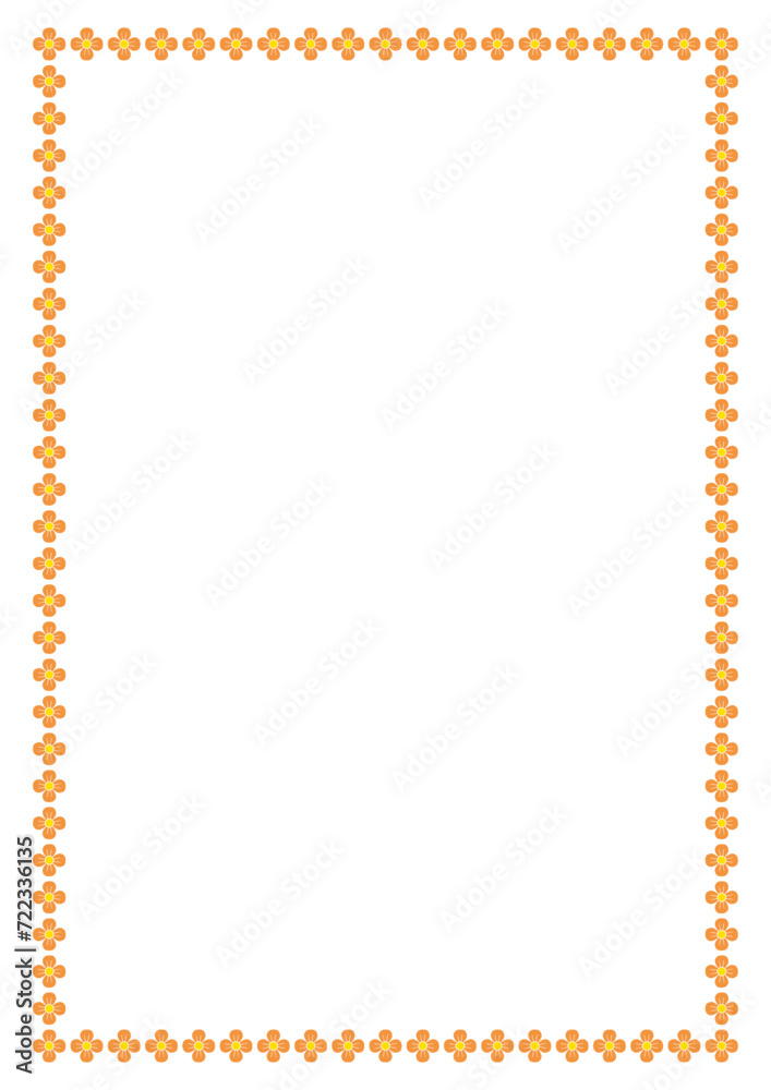Vector Flower frame with space for your text or photo. Decorative Floral border frame. Vector Flower frame with space for your text or photo. Decorative Floral border frame.