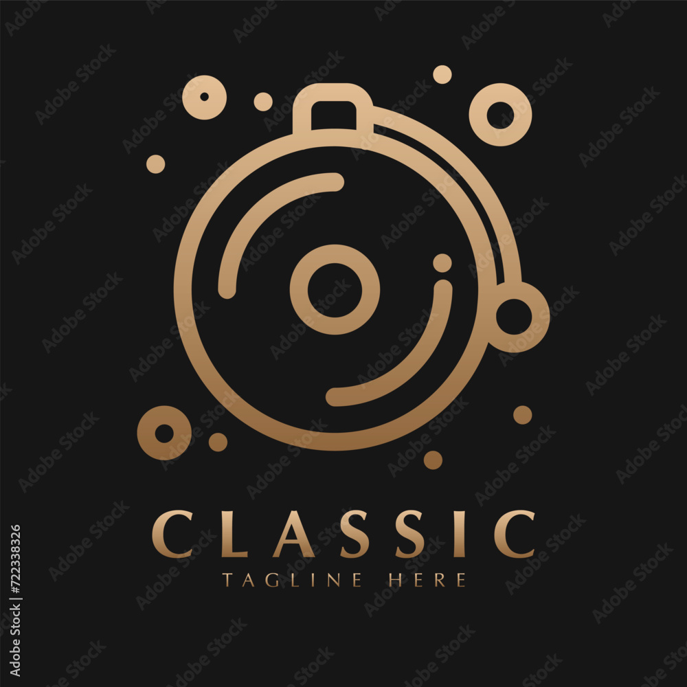 Fototapeta premium school bell logo design icon vector