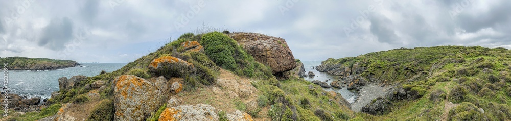 panorama of the cliff with a sea view