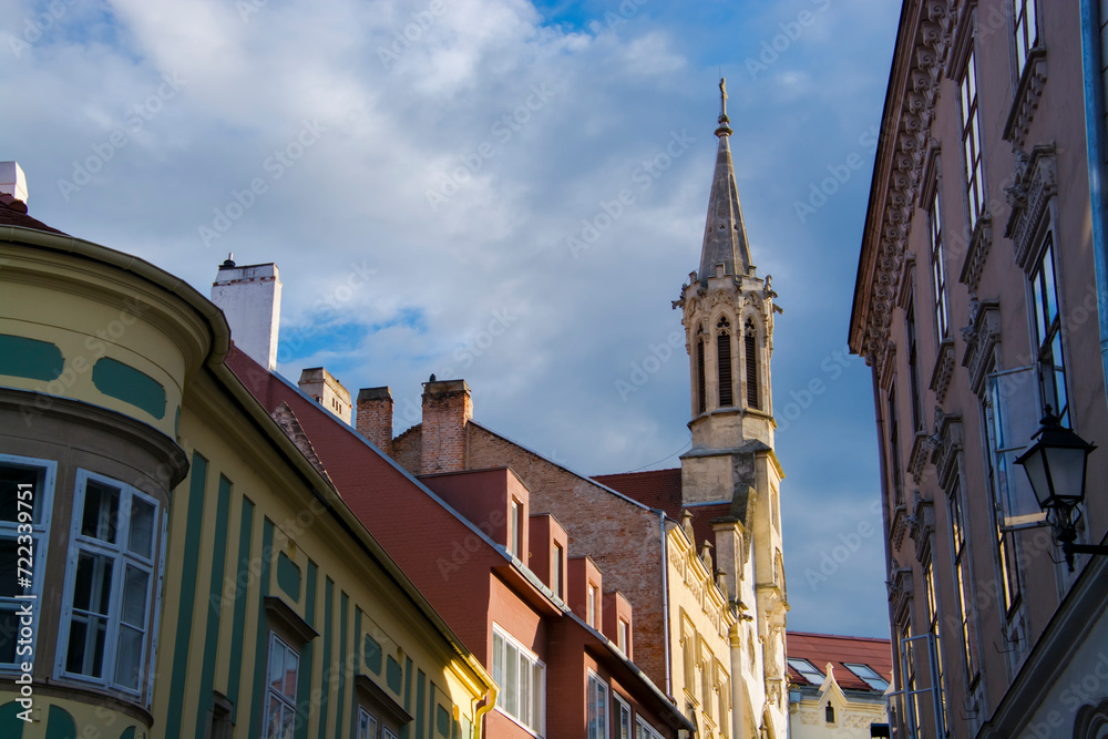 Obraz premium Old church in the Old City in Sopron