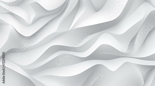 minimal white waves abstract background