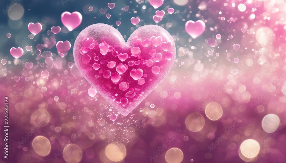 Floating Heart Made of Bubbles Floating Heart Made of Bubbles