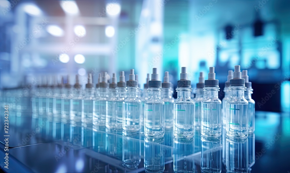 A Colorful Array of Liquid-Filled Bottles on a Table A Colorful Array of Liquid-Filled Bottles on a Table