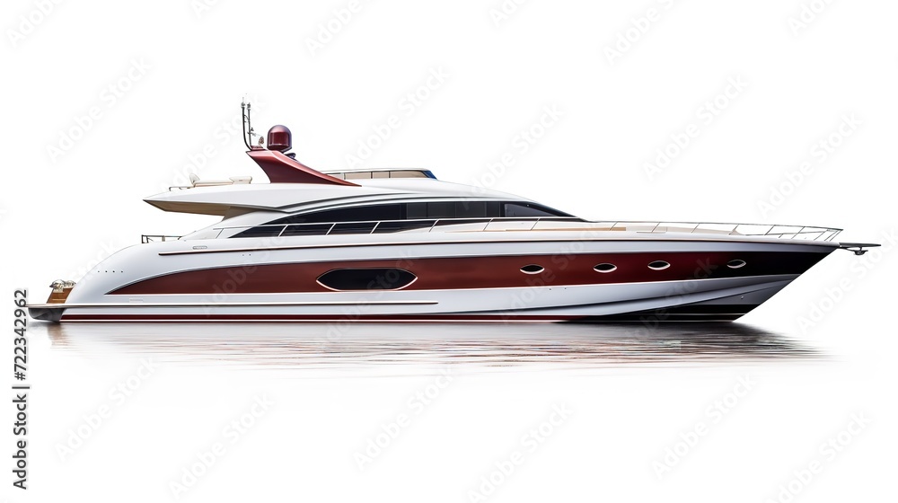 Extravagant Yacht Sailing in Exotic Waters - AI Generated Extravagant Yacht Sailing in Exotic Waters - AI Generated