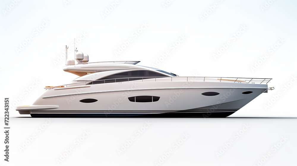 Extravagant Yacht Sailing in Exotic Waters - AI Generated Extravagant Yacht Sailing in Exotic Waters - AI Generated