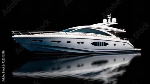 Extravagant Yacht Sailing in Exotic Waters - AI Generated © VisualMarketplace