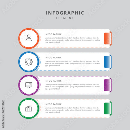 Vector vector illustration business timeline infographic chart template design