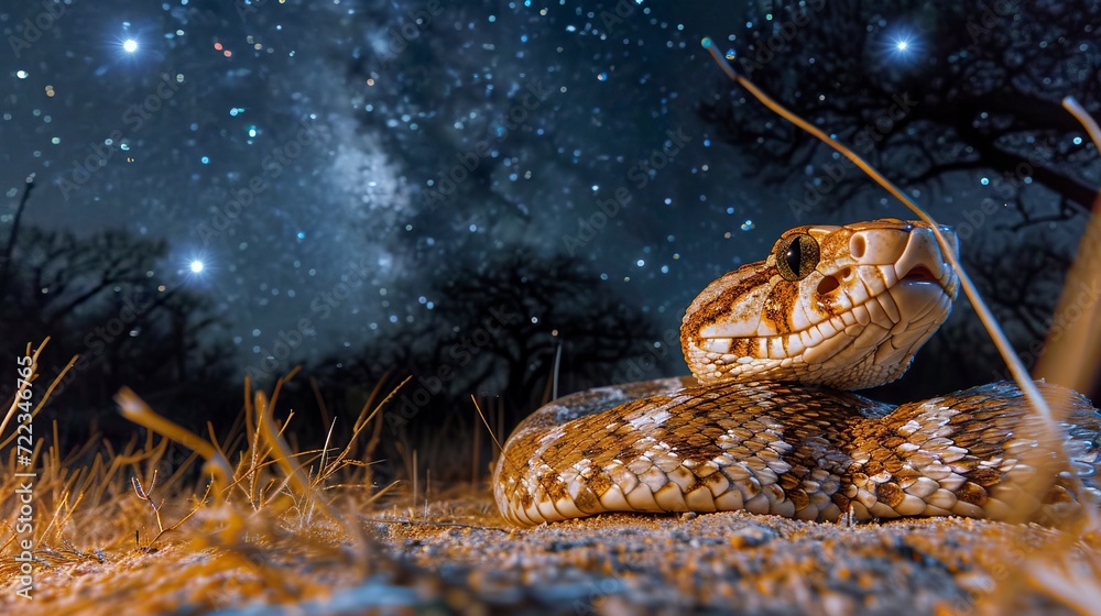 A majestic and imposing serpent expressing tenderness and kindness in its eyes. Magnificent snake in a complexity of wild nature beauty. Strong and captivating predator. A majestic and imposing serpent expressing tenderness and kindness in its eyes. Magnificent snake in a complexity of wild nature beauty. Strong and captivating predator.