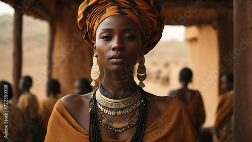 face, golden, peace, culture, Africa, black woman, jewelry, cultural, customs, traditions, women, outfit, become, nationality
