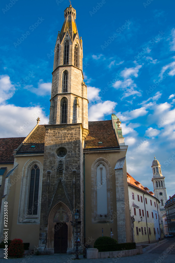 Fototapeta premium Blessed Mary Benedictine Church in the centre of Sopron