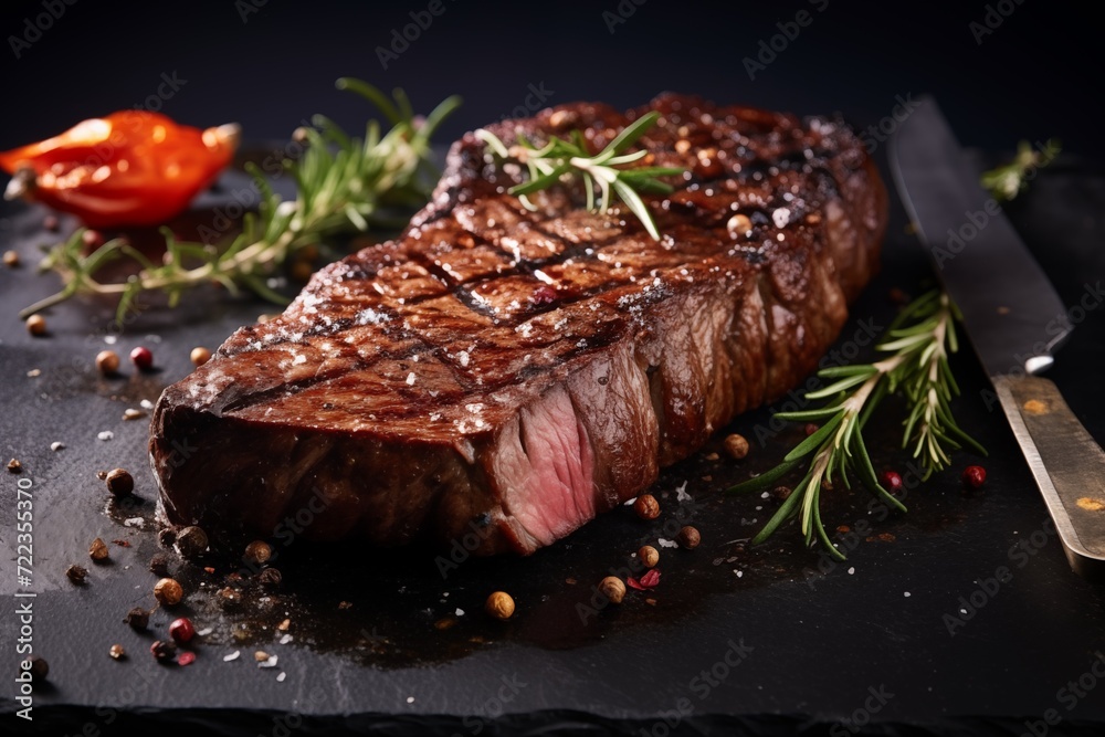 grilled beef steak