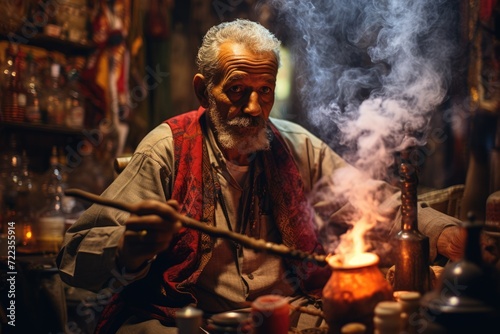 Wallpaper Mural shisha water pipes in egypt. ai generated Torontodigital.ca