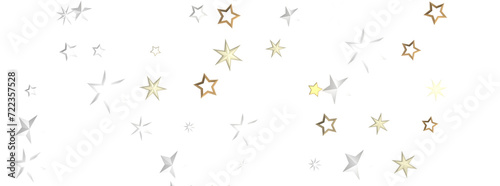 Cascading Christmas Constellations  Brilliant 3D Illustration Showcasing Falling Festive Star Patterns