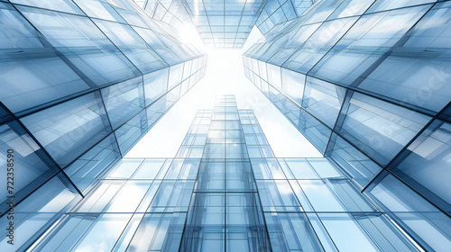 Windowed Construction in Office, Reflective Wall Exterior, Structured Center Design, Urban City Texture, New Abstract Light Management, Corporate Sky, Tall Architectural Building