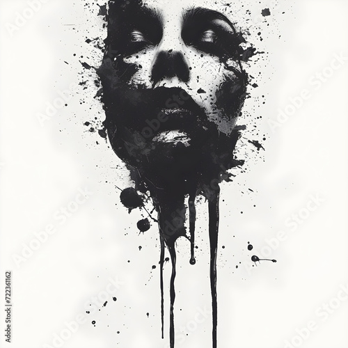 Mystical Expressions: Revealing the Magic of Black Inkblot Art Created by AI