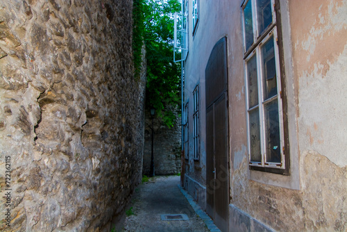 Along the wall of the castle in Sopron