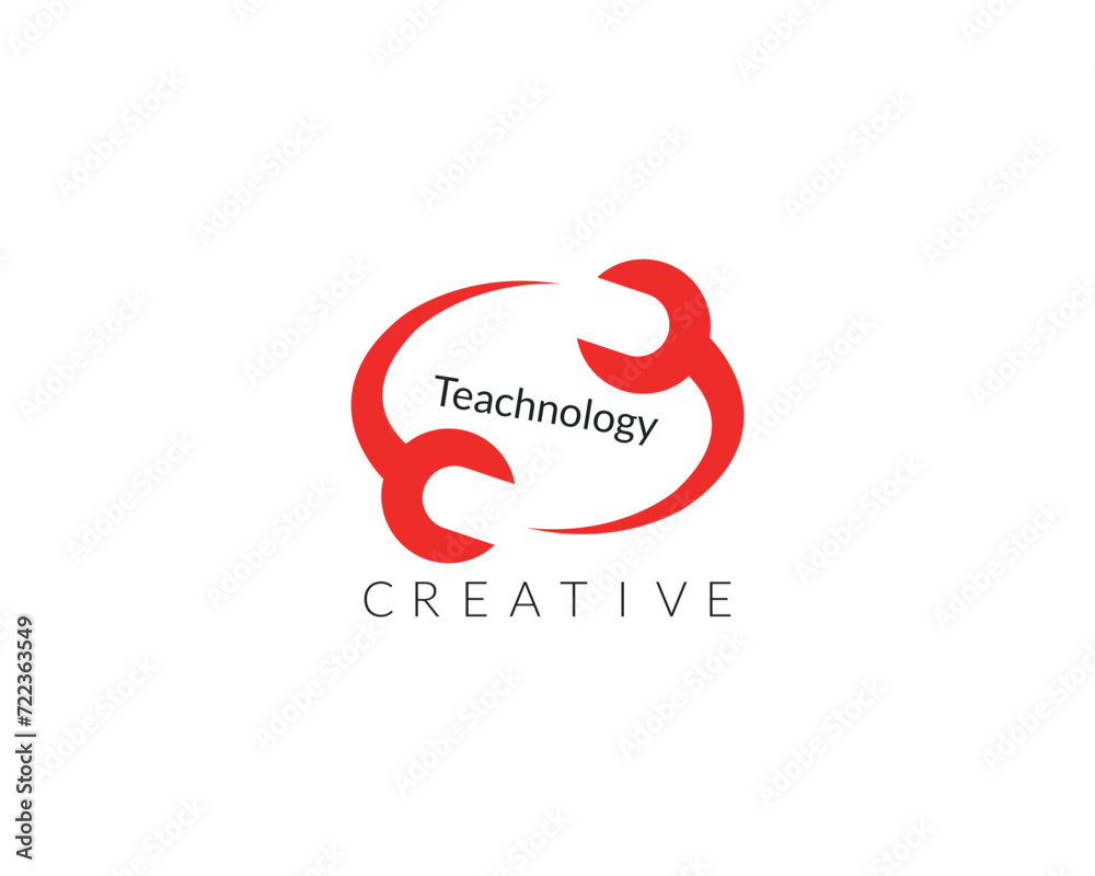 Technology Network connection creative vector logo. Digital logotype concept. Cloud storage icon logo design template