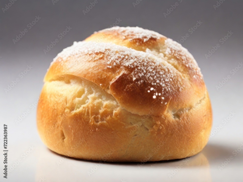 loaf of bread on white background image 