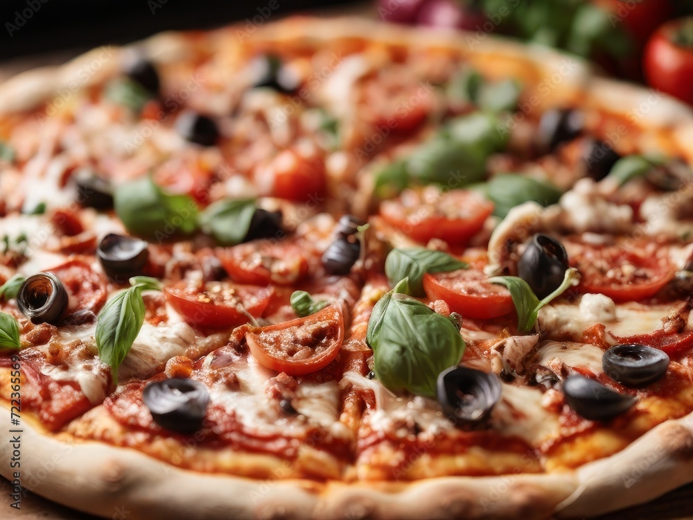 sweetcorn pizza with salami and olives sweetcorn pizza with salami and olives