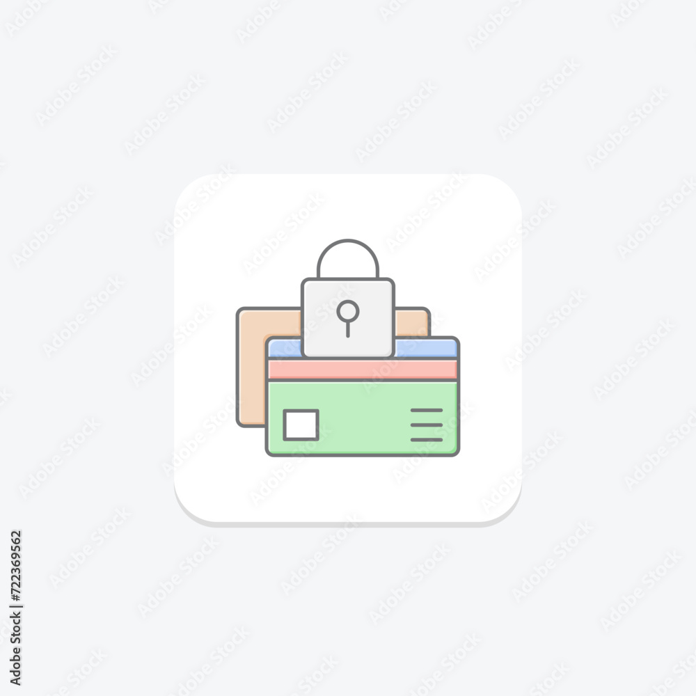 Secure Payment icon, transaction, finance, shield, payment security lineal color icon, editable vector icon, pixel perfect, illustrator ai file Secure Payment icon, transaction, finance, shield, payment security lineal color icon, editable vector icon, pixel perfect, illustrator ai file