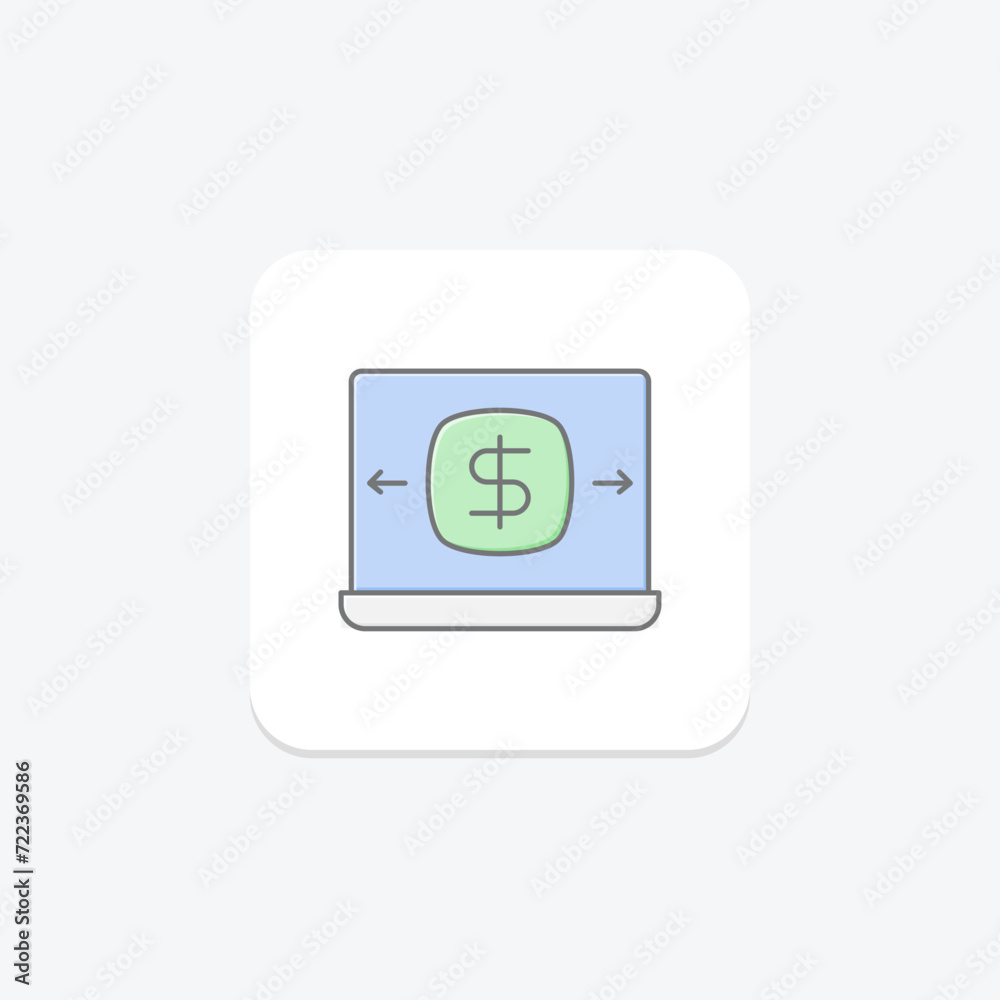 Safe Money Transfer icon, secure, transaction, finance, shield lineal color icon, editable vector icon, pixel perfect, illustrator ai file Safe Money Transfer icon, secure, transaction, finance, shield lineal color icon, editable vector icon, pixel perfect, illustrator ai file