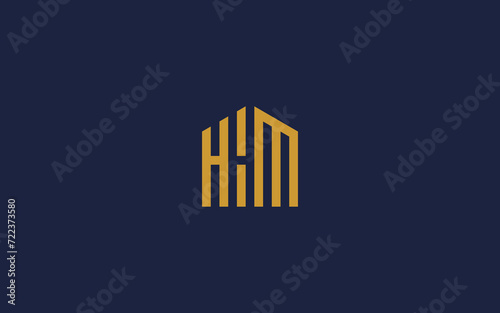 letter hhm with house logo icon design vector design template inspiration photo