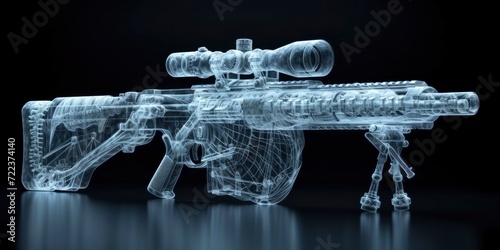 X-ray Vision, A Glimpse Inside a Modern Military Rifle through Radiographic Imaging photo