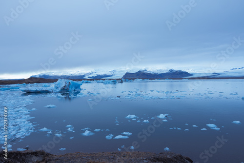 Blau Eisberg , Gletscherlagune , Naturlandschaft in Island