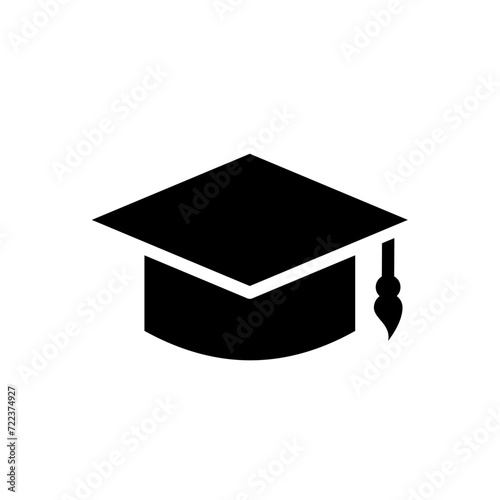 Tableau sur toile Graduation Cap - vector icon
