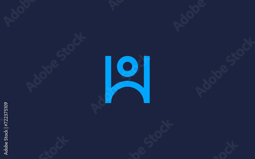 letter h with people logo icon design vector design template inspiration