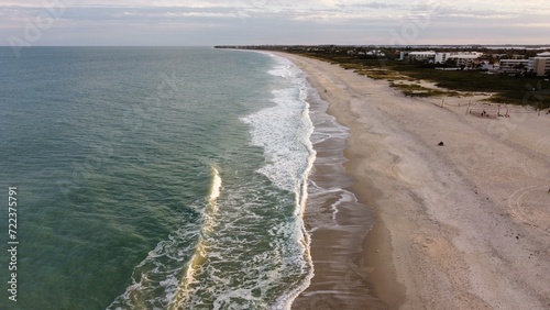 Waves on the beach taken from above photo