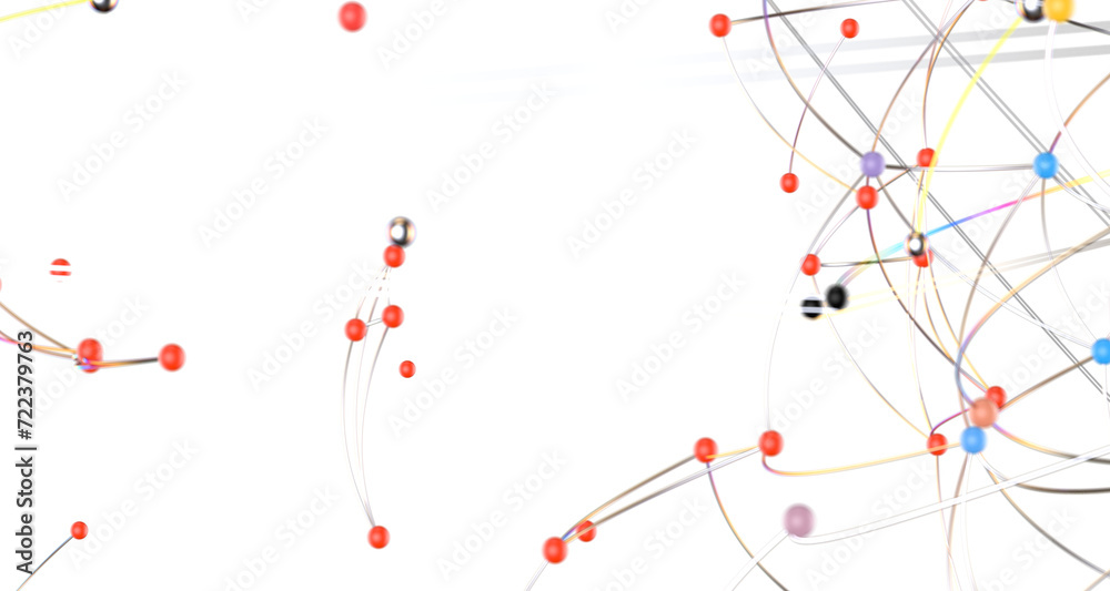 Abstract polygonal space with connecting dots and lines. Dark background. Connection structure. 3d Widescreen Abstract polygonal space with connecting dots and lines. Dark background. Connection structure. 3d Widescreen