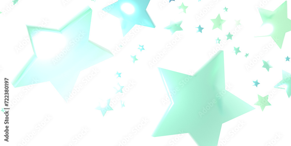 Obraz premium Holiday backdrop made of blue stars and sparkles on white wooden background. New Year concept.