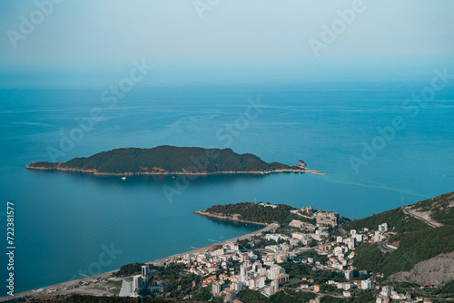 Budva Montenegro San Nicolas Island, Adriatic sea