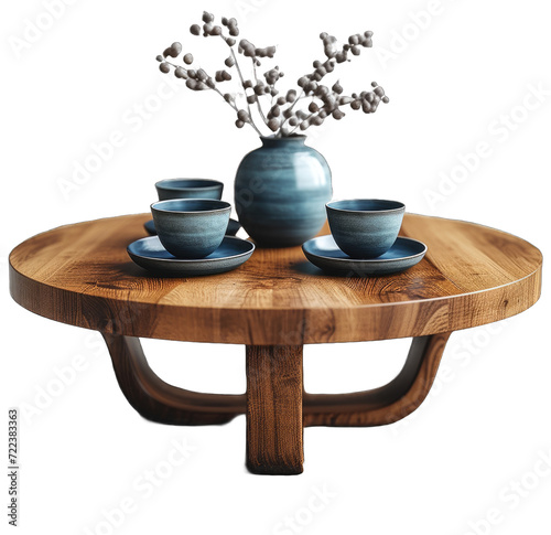coffee_table_round_wood_transparent_png
