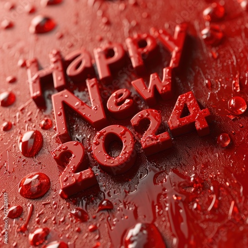 "Happy New Year 2024 ! © Yuliia