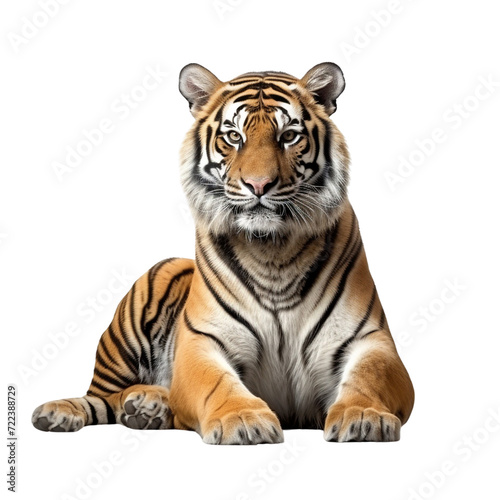 Close up tiger portrait clip art