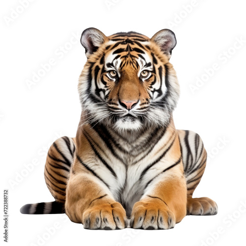 Close up tiger portrait clip art