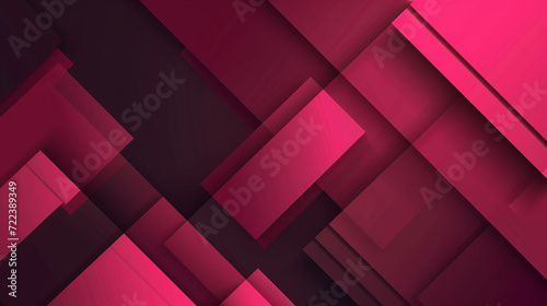 Raspberry pink and dark chocolate color geometric background vector presentation design. Abstract PowerPoint and Business background.