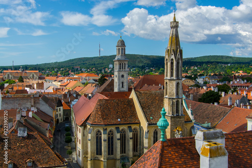 View from the Medieval fire tower in Sopron photo