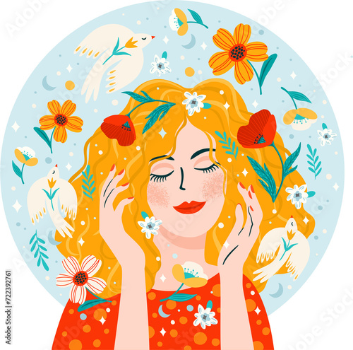 Portrait of cute girl