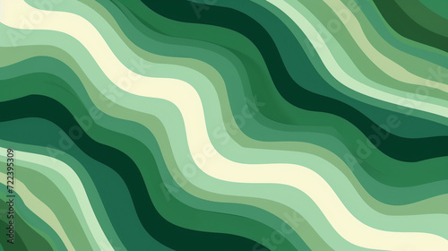 Sage and pine green colors retro groovy background vector presentation design