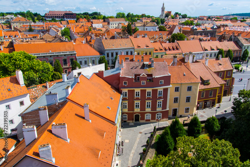 View from the Medieval fire tower in Sopron photo