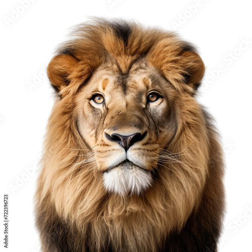 Close up lion portrait clip art © Florina