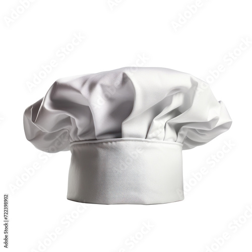 White chef's hat, transparent or isolated on white background