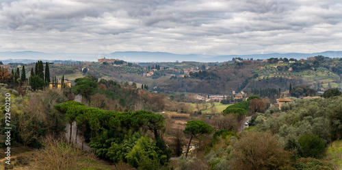 Surroundings of the Siena, Italy